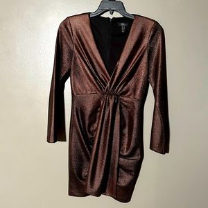 Bronze cocktail dress